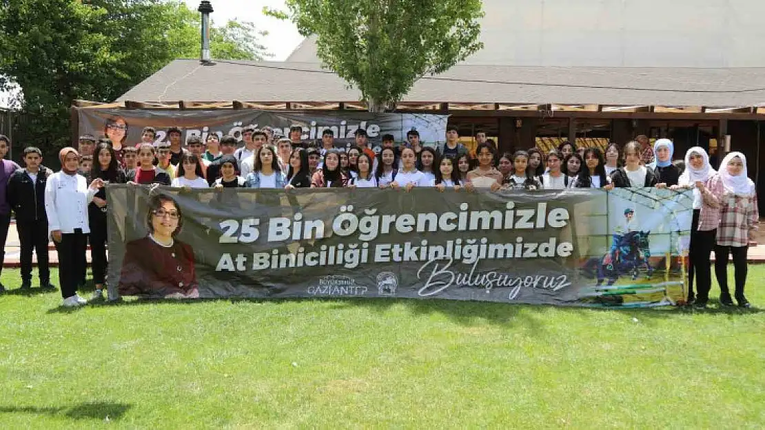Gaziantep'teki afetzede gençlere atla terapi hizmeti