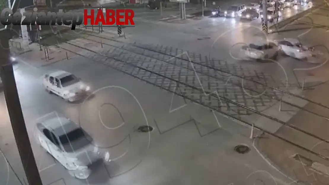 Gaziantep'teki trafik kazaları kamerada