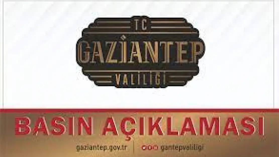 Gaziantep Valiliği Gösteri ve Yürüyüş Alanlarını Duyurdu