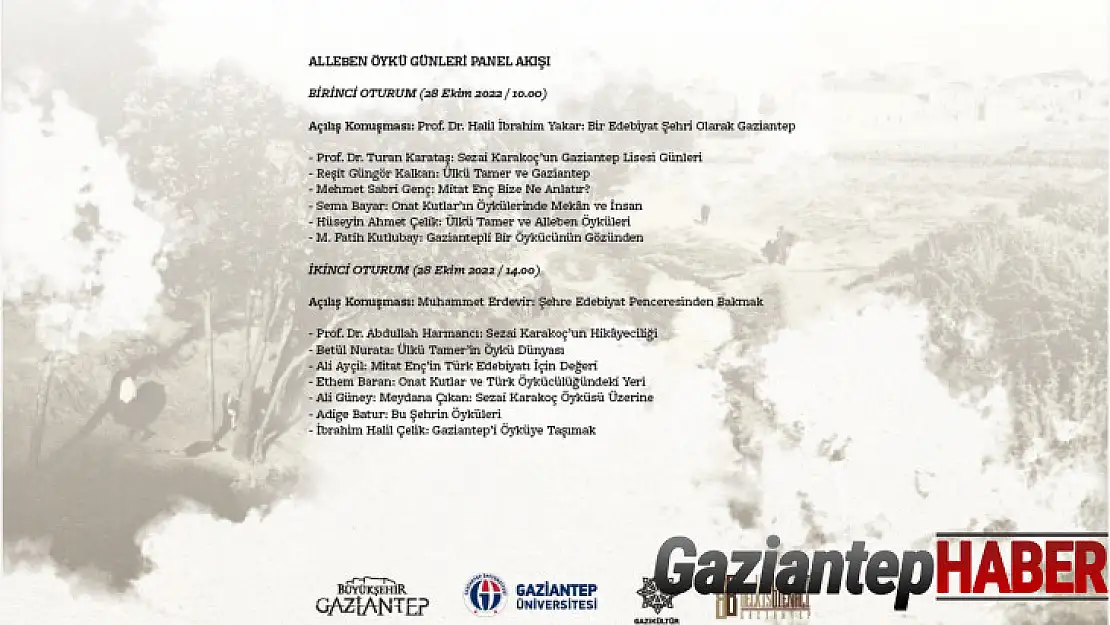 Gaziantepli öykücüler 'Alleben Öykü Günleri'nde anılıyor