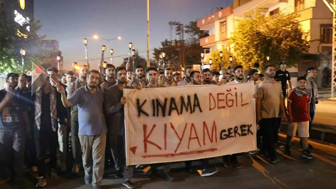 Gaziantepliler Gazze için yürüdü