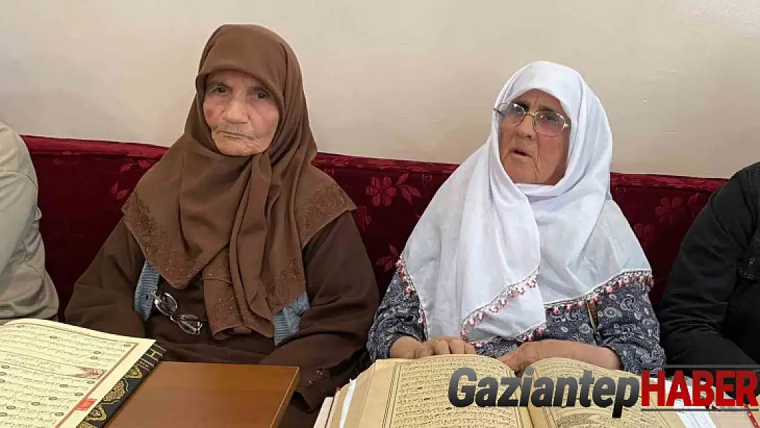 Gazintep'te 85 yaşında Kur'an-ı Kerim öğrendiler
