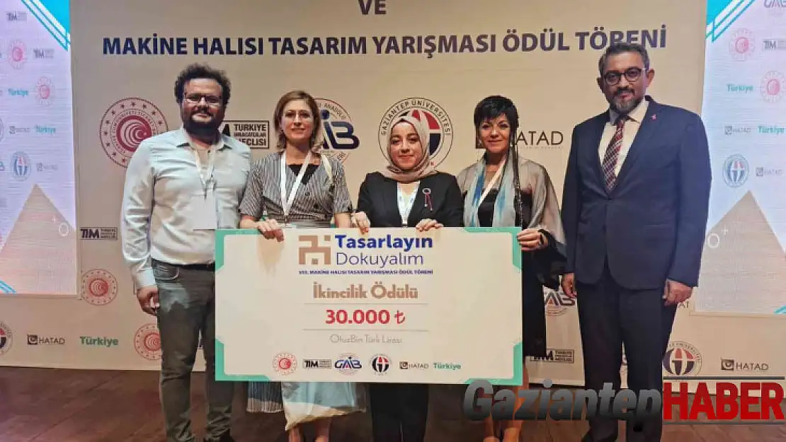 Halı tasarımı programı öğrencisine büyük ödül