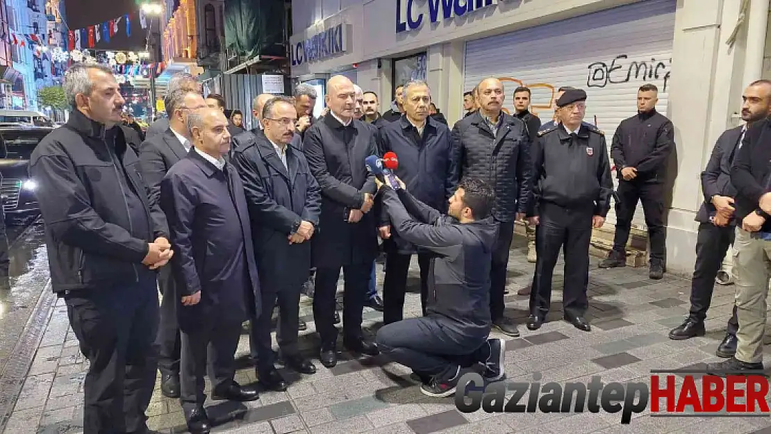 İçişleri Bakanı Süleyman Soylu, 'Olayı yapan, bombayı bırakan kişi İstanbul Emniyet Müdürlüğümüzün ekipleri tarafından gözaltına alındı'