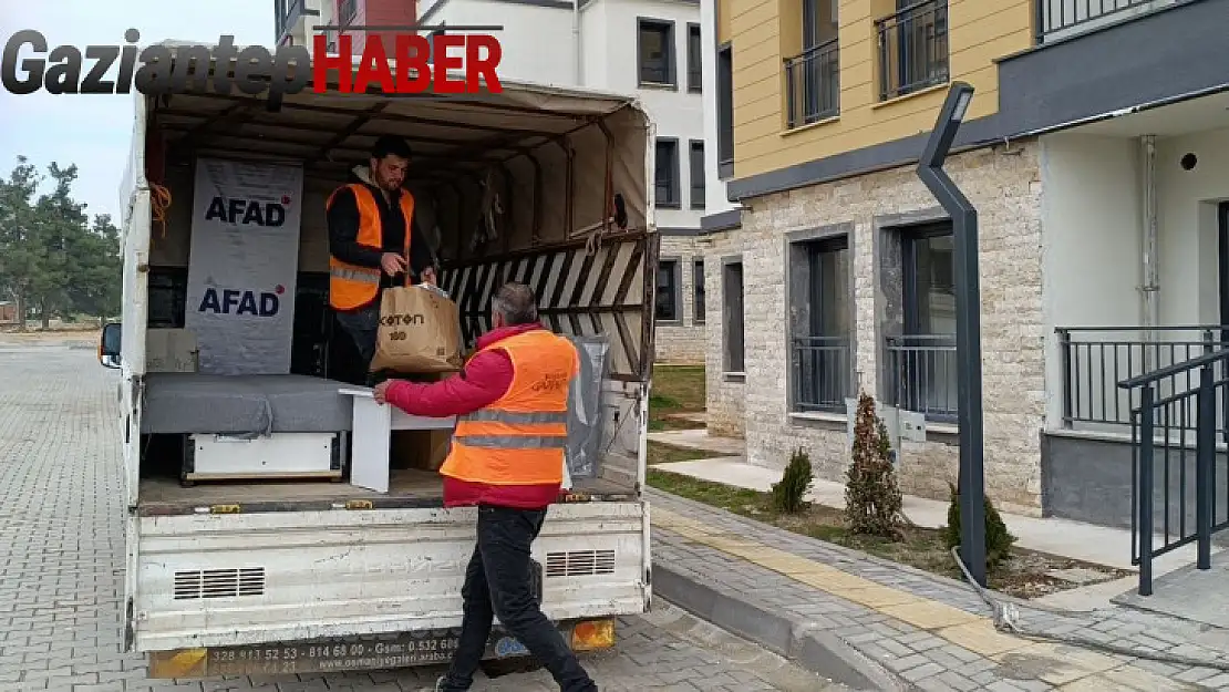 İslahiye'deki depremzedeler kalıcı konutlara yerleşmeye başladı