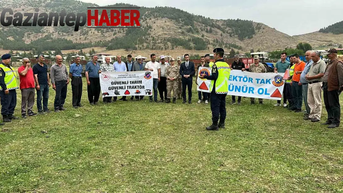 Jandarmadan traktör sürücülerine güvenli tarım eğitimi