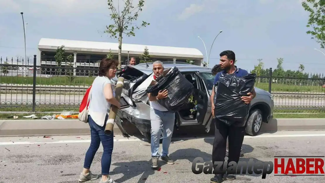 Kazada yaralanan kadın, aracındaki etler buzdolabına konulmadan hastaneye gitmedi