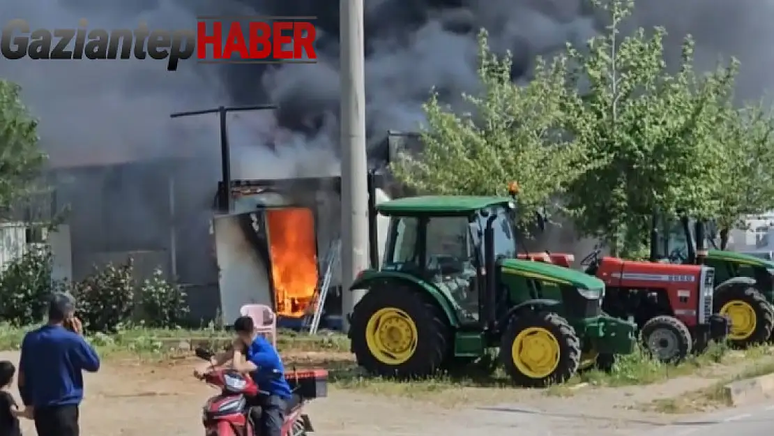 Konteynerde çıkan yangın paniğe neden oldu