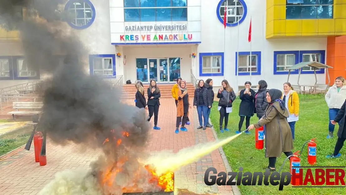 Kreş ve anaokulu müdürlüğü personeline yangın eğitimi