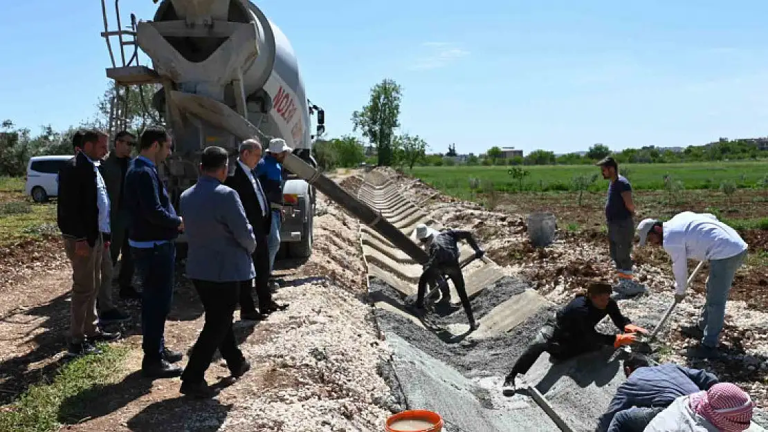 Oğuzeli'nde çiftçiye sulama kanalı müjdesi