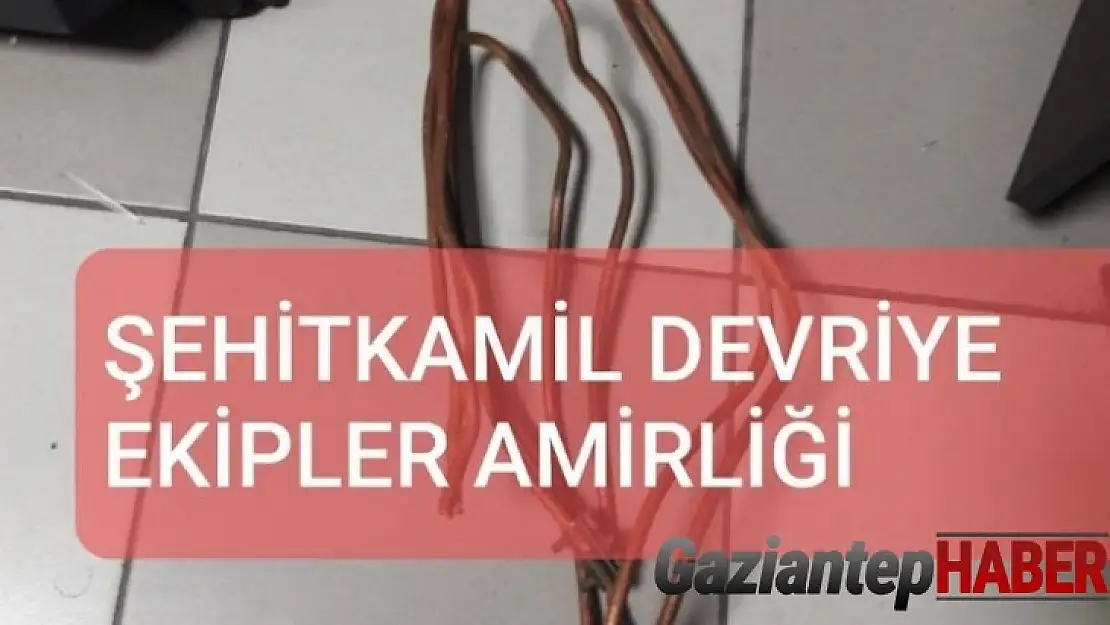 Okul kablolarını çalmak isteyen hırsızlara suçüstü