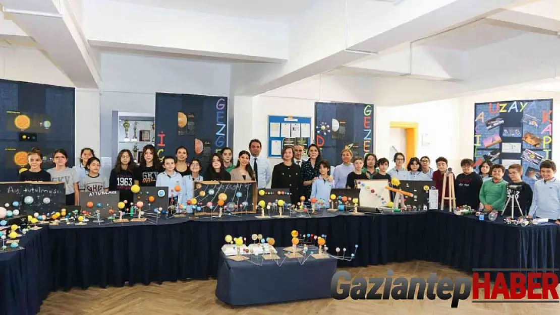 Ortaokul öğrencilerinden uzay sergisi