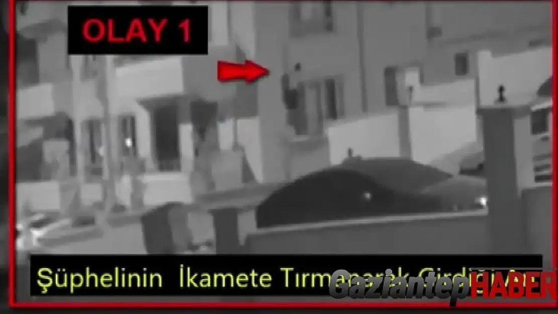Örümcek gibi tırmanarak hırsızlık yaptı
