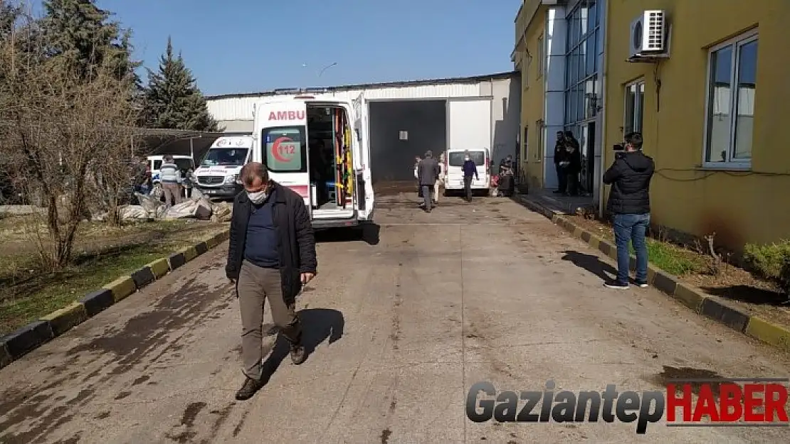 Gaziantep'te iplik fabrikasında yangın