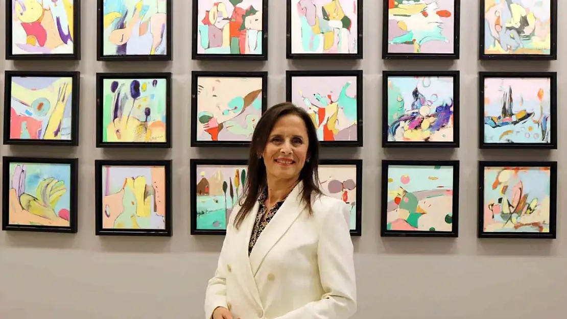 Ressam Belgin Akın SANKO Sanat Galerisi'nde sergi açtı