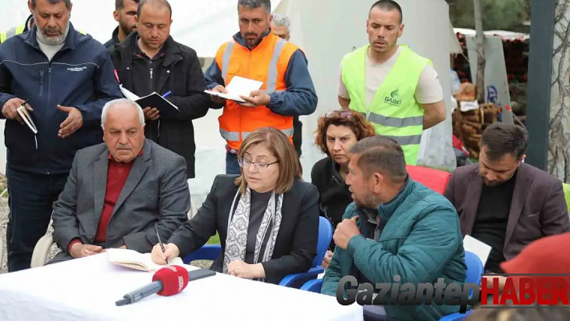Şahin, Nurdağı kırsalındaki depremzedelerle bir araya geldi