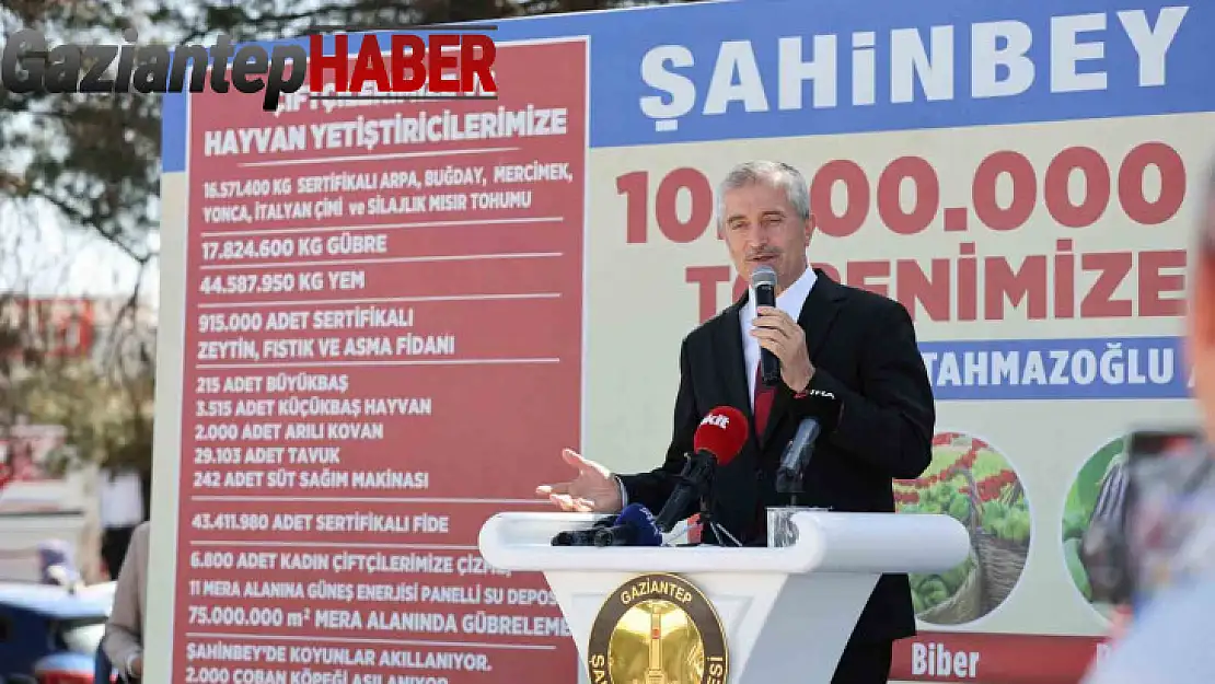 Şahinbey'de 10 milyon fide dağıtımı başladı