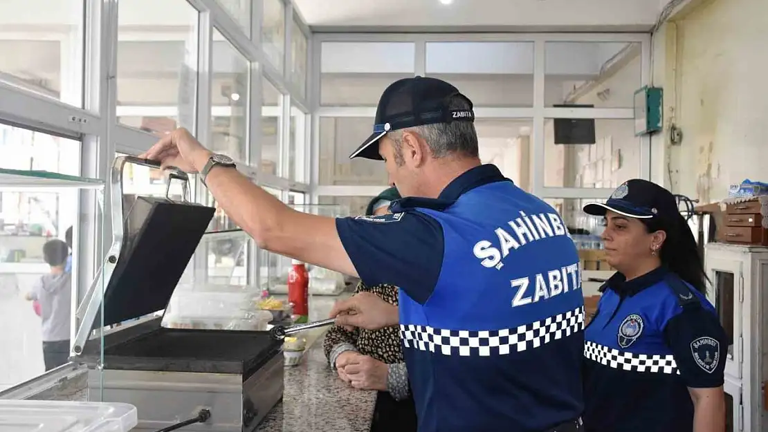 Şahinbey'de zabıta ekipleri kantinleri denetledi