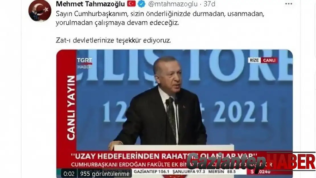 Şahinbey  Belediyesi ülke gündeminde