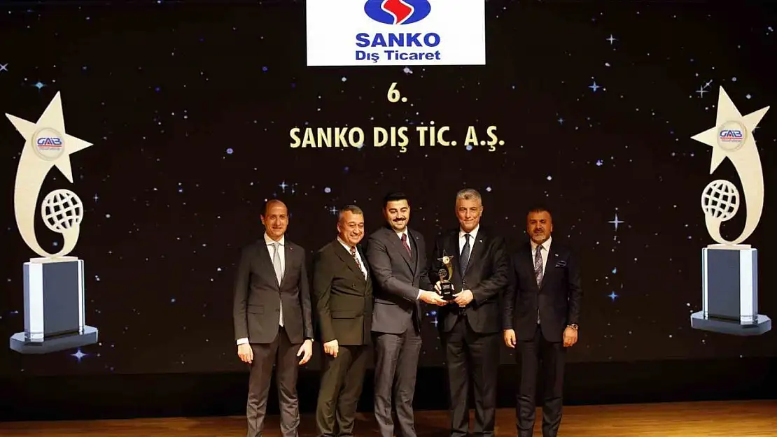 SANKO Dış Ticaret'e 'ihracatın yıldızı' ödülü