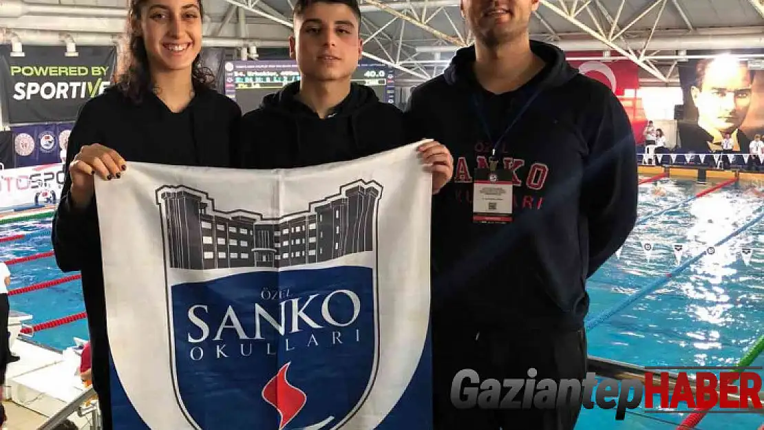 Sanko okulları öğrencisi yüzmede Türkiye beşincisi oldu