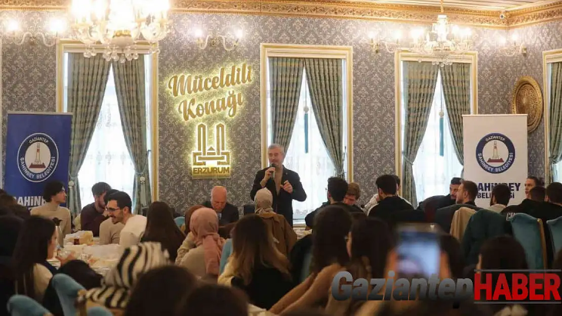 Tahmazoğlu Erzurum'da okuyan Şahinbeyli öğrencilerle buluştu