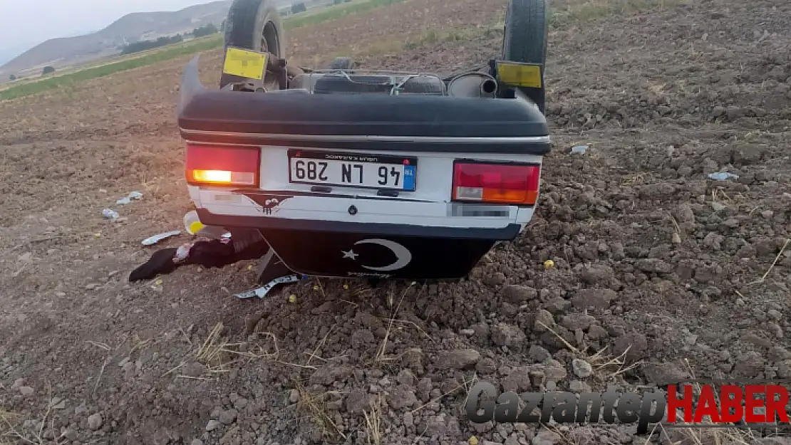 Kahramanmaraş'ta takla atan otomobildeki 2'si çocuk 5 kişi yaralandı