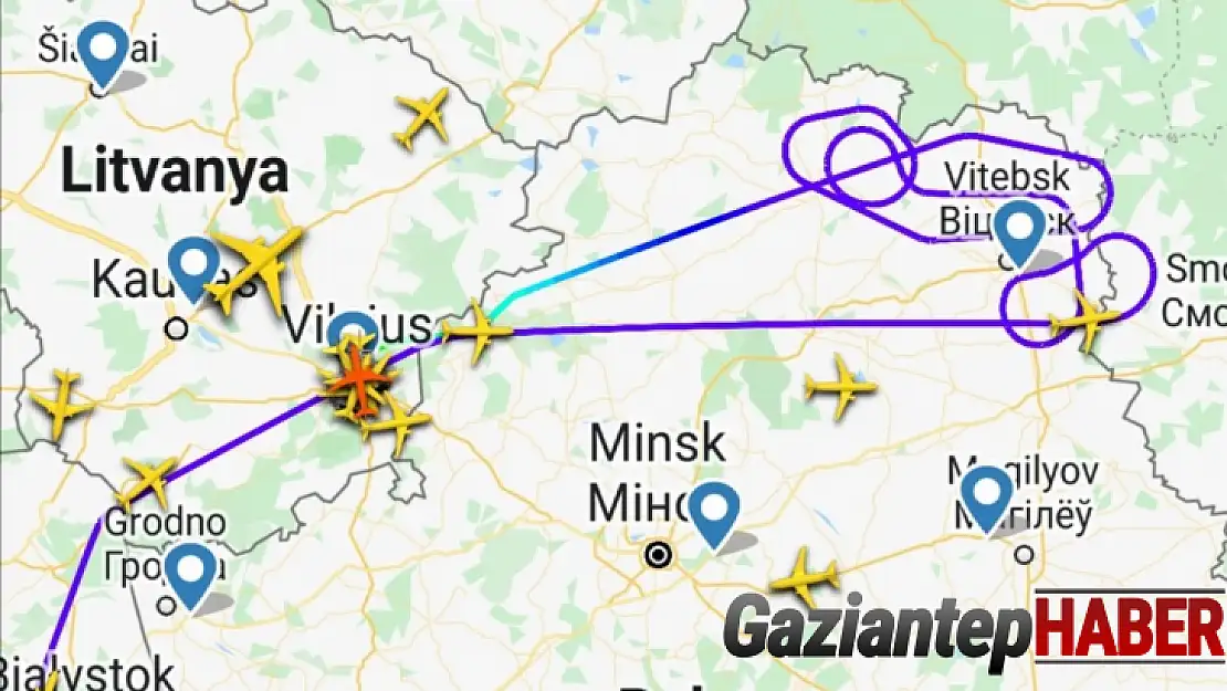 THY'nin Moskova uçağı teknik arıza nedeniyle Vilnus'a yönlendirildi