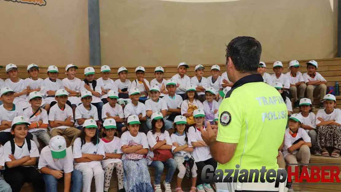 Trafik eğitim parkında eğitimler devam ediyor