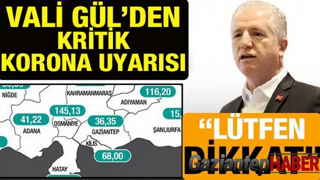 Vali Gül'den kritik korona uyarısı 'Lütfen Dikkat!'