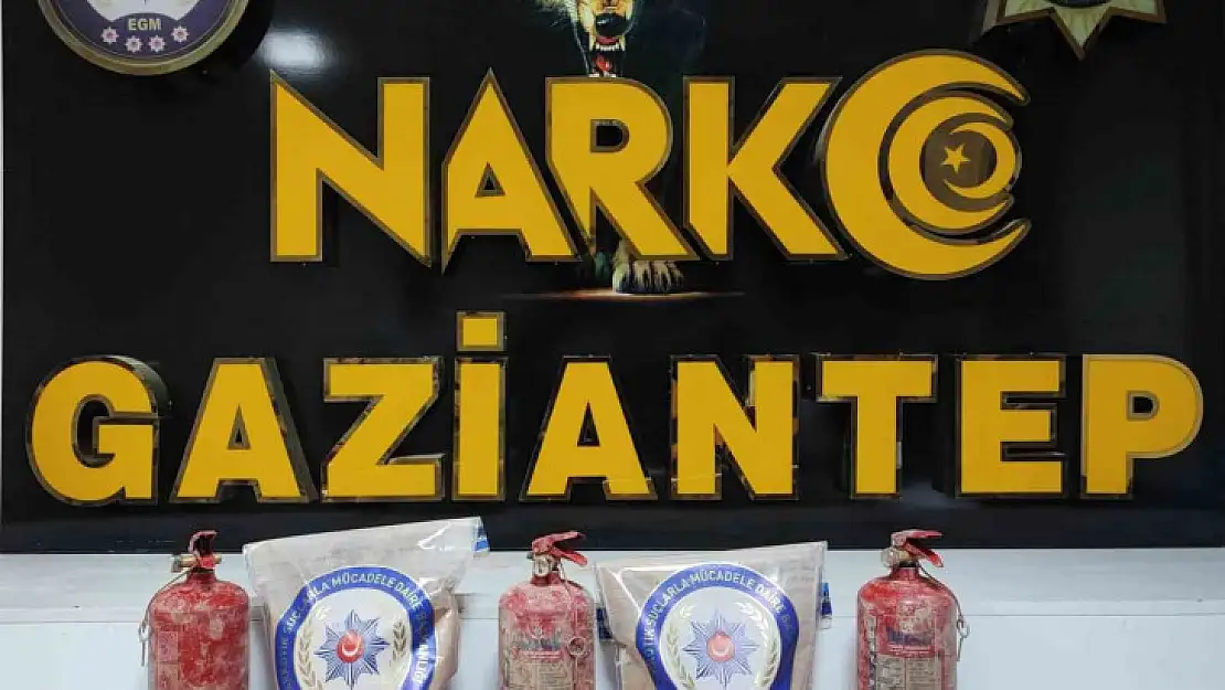 Yangın tüpleri içerisinde eroin sevkiyatı