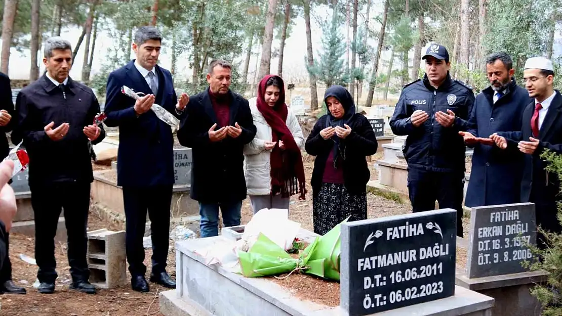 Yavuzeli'nde depremde hayatını kaybeden Fatmanur Dağlı anıldı