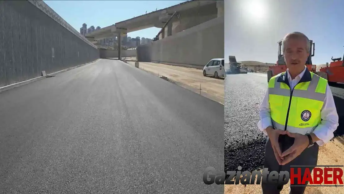Yeşilvadi 3 katlı köprülü kavşak asfaltlanıyor