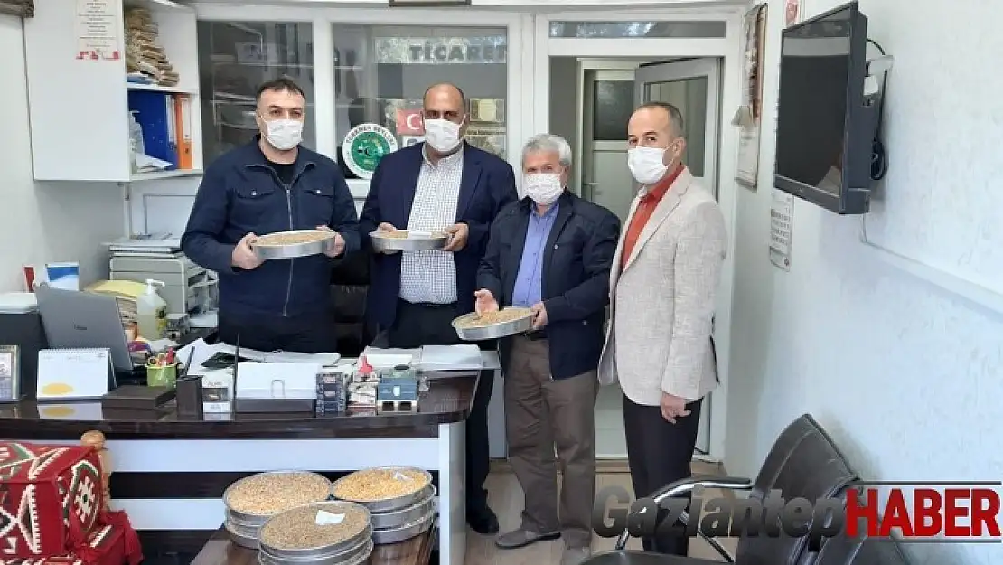 Gaziantep'te yılın ilk buğdayı işlem gördü