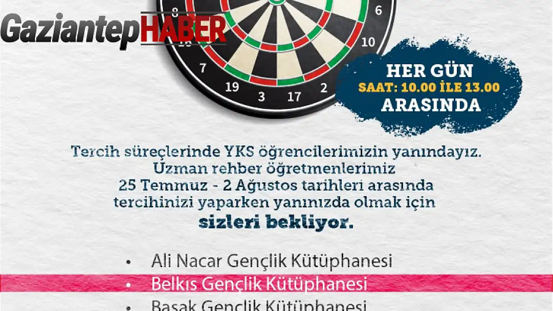 YKS Tercih Döneminde Şehitkamil Belediyesi Desteği