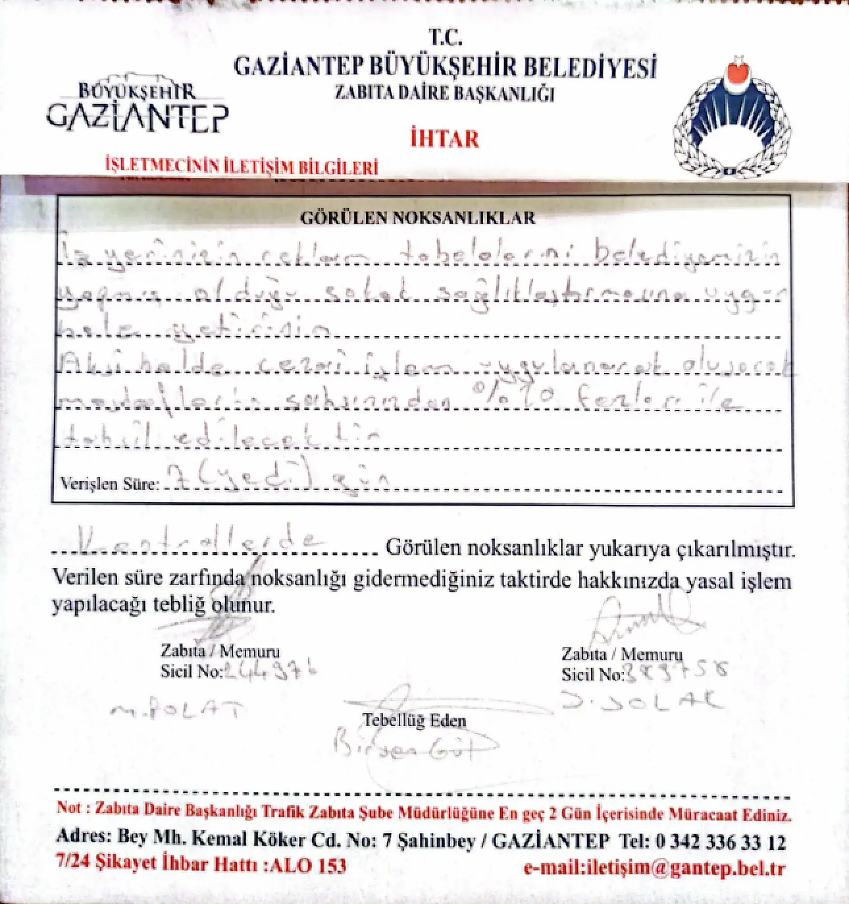 GAZİANTEP'te ESNAFA TABELA DAYATMASI