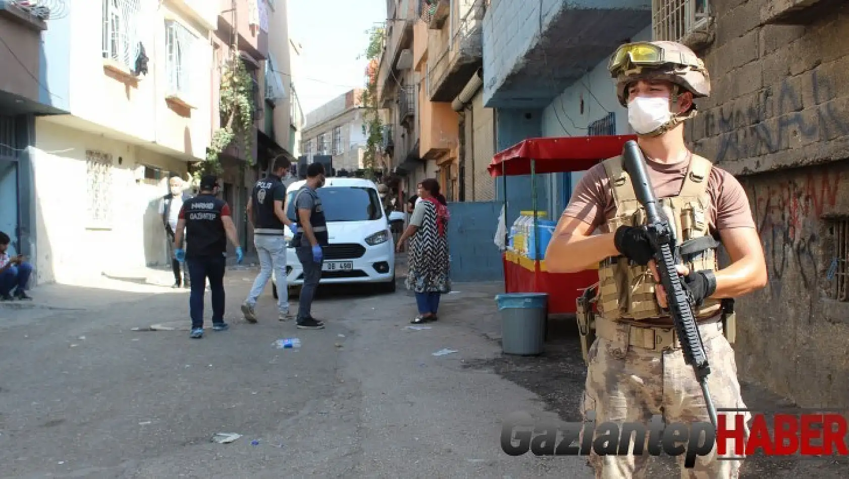 Gaziantep'te 5 mahalleyi kapsayan narkotik operasyonu