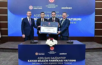Aselsan Gaziantep Kayar Bilezik Fabrikası İçin Ortaklık İmza Töreni Gerçekleştirildi