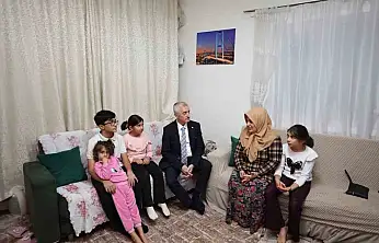 Başkan Tahmazoğlu'ndan aile ve esnaf ziyaretleri