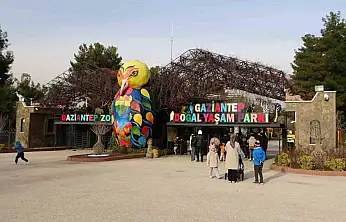 Gaziantep Doğal Yaşam Parkı'nda yarıyıl tatili yoğunluğu