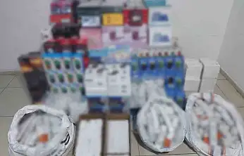 Gaziantep'te 1,3 milyon TL'lik kaçak elektronik eşya ele geçirildi: 1 gözaltı