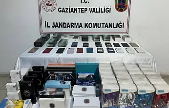 Gaziantep'te 1,8 milyon TL değerinde elektronik eşya ele geçirildi: 2 gözaltı