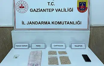 Gaziantep'te 4 bin 587 adet captagon hap ele geçirildi: 4 şahıs tutuklandı