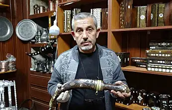 Gaziantep'te antika silahlar sedef kakma sanatıyla süsleniyor