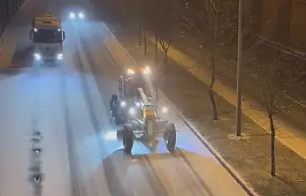 Gaziantep'te beklenen kar yağışı etkisini göstermeye başladı