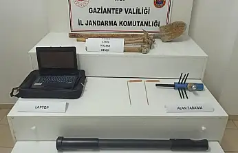 Gaziantep'te define bulmak amacıyla kaçak kazı yapan 9 şahıs suçüstü yakalandı