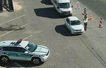 Gaziantep'te jandarmadan dron destekli trafik denetimi