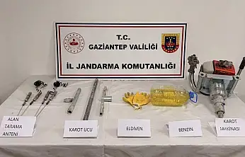 Gaziantep'te kaçak kazı yapan şahıslara jandarmadan suçüstü: 5 gözaltı