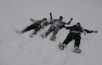 Gaziantep'te kar sevinci