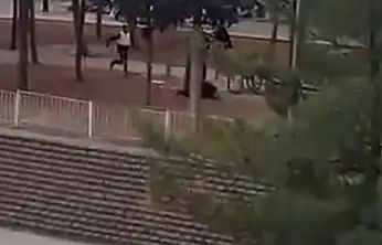 Gaziantep'te karısını öldüren zanlının vurularak yakalanma anı kamerada